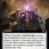 Unstable Glyphbridge // Sandswirl Wanderglyph (Extended Art) [The Lost Caverns of Ixalan]