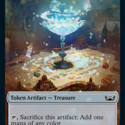 Treasure (013) // Wizard Double-Sided Token [Streets of New Capenna Tokens]