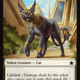 Cat (0027) // Phyrexian Goblin Double-Sided Token [Foundations Tokens]