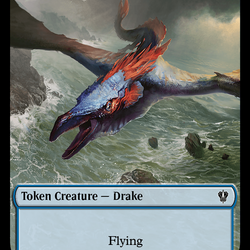 Drake // Koma's Coil Double-Sided Token [Murders at Karlov Manor Commander Tokens]