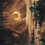Plains // Plains (AAFR-063) (Borderless) [Adventures in the Forgotten Realms Art Series] Foil
