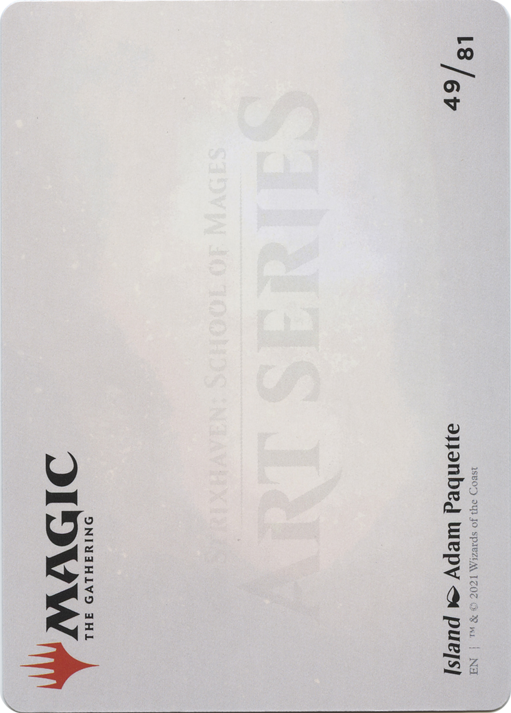 Island // Island (ASTX-049) (Borderless) [Strixhaven Art Series] Foil