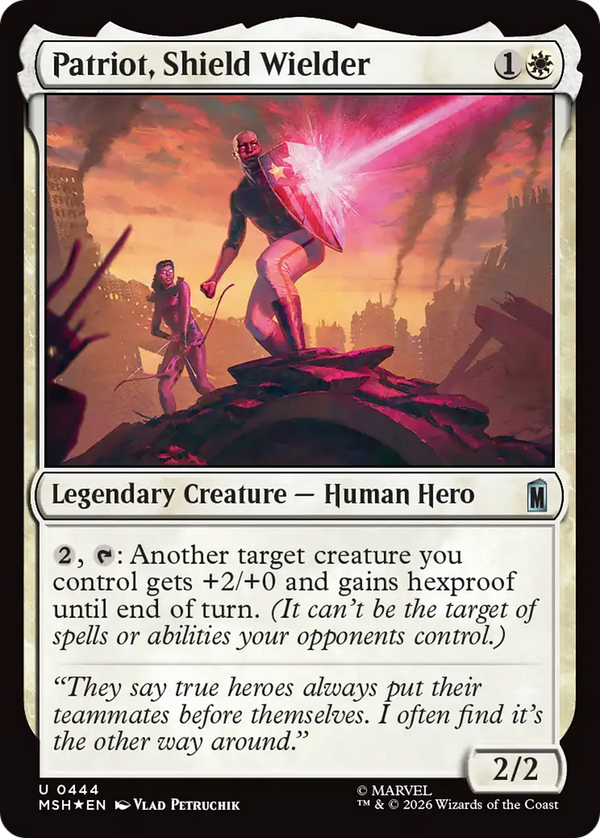 Patriot, Shield Wielder (Surge Foil) [Marvel Super Heroes]