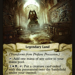 Profane Procession // Tomb of the Dusk Rose [Rivals of Ixalan Prerelease Promos]