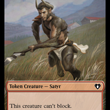 Eldrazi Spawn // Satyr Double-Sided Token [Commander Masters Tokens]