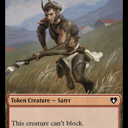 Eldrazi Spawn // Satyr Double-Sided Token [Commander Masters Tokens]