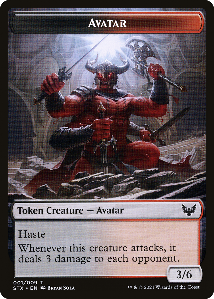 Avatar (TSTX-001) [Strixhaven: School of Mages Tokens] Foil