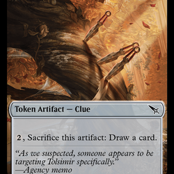 Thopter (0020) // Clue (0016) Double-Sided Token [Murders at Karlov Manor Tokens]