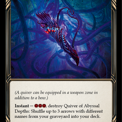 Quiver of Abyssal Depths [OUT095] (Outsiders)  Rainbow Foil