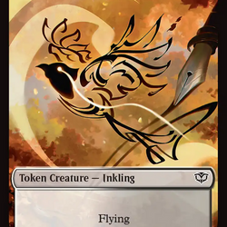 Inkling (0006) // Spirit (0010) Double-Sided Token [Secrets of Strixhaven Tokens]