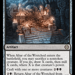 Altar of the Wretched // Wretched Bonemass [The Lost Caverns of Ixalan Commander]