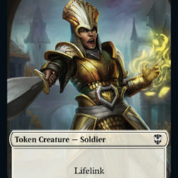 Soldier (09) // Cat Beast Double-Sided Token [Streets of New Capenna Commander Tokens]