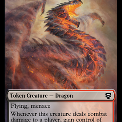 Dragon // Wraith Double-Sided Token [The Lord of the Rings: Tales of Middle-Earth Commander Tokens]