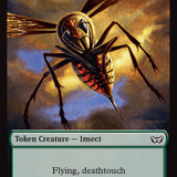 Insect (0012) // Ooze (0013) Double-Sided Token [Duskmourn: House of Horror Commander Tokens]