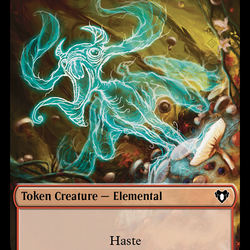 Elemental (0024) // Elf Druid Double-Sided Token [Commander Masters Tokens]