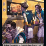 Zombie Employee // Treasure (013) Double-Sided Token [Unfinity Tokens]