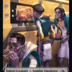Zombie Employee // Storm Crow Double-Sided Token [Unfinity Tokens]