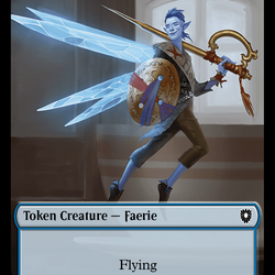 Spirit // Faerie Double-Sided Token [Bloomburrow Commander Tokens]