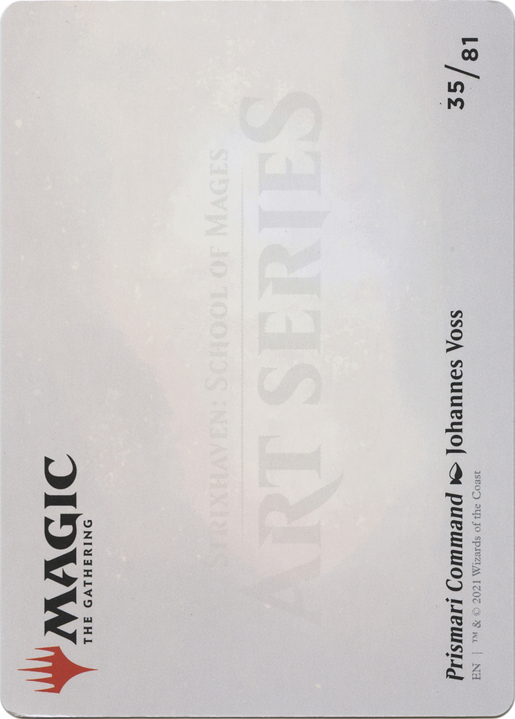 Prismari Command // Prismari Command (ASTX-035) (Borderless) [Strixhaven Art Series] Foil