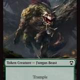 Goat // Fungus Beast Double-Sided Token [Secrets of Strixhaven Commander Tokens]
