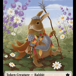 Rabbit // Rabbit Double-Sided Token [Bloomburrow Tokens]