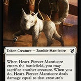 Heart-Piercer Manticore // Dragon Double-Sided Token [Commander 2019 Tokens]