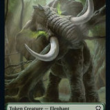 Elephant // Treasure Double-Sided Token [Dominaria United Commander Tokens]