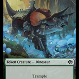City's Blessing // Dinosaur Double-Sided Token [The Lost Caverns of Ixalan Commander Tokens]