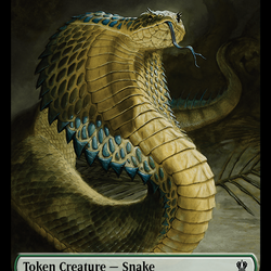 Snake // Morph Double-Sided Token [Murders at Karlov Manor Commander Tokens]