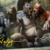 Ettin Art Card (Gold-Stamped Signature) [Dungeons & Dragons: Adventures in the Forgotten Realms Art Series]