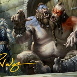 Ettin Art Card (Gold-Stamped Signature) [Dungeons & Dragons: Adventures in the Forgotten Realms Art Series]