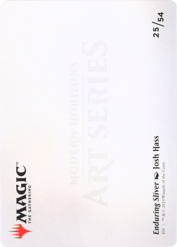 Enduring Sliver // Enduring Sliver (AMH1-025) (Borderless) [Modern Horizons Art Series]