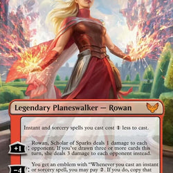 Rowan, Scholar of Sparks // Will, Scholar of Frost (Borderless) [Strixhaven: School of Mages]