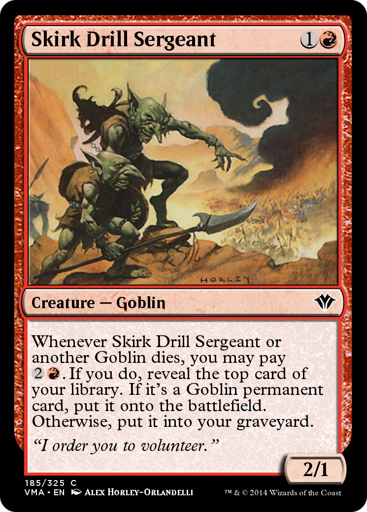 Skirk Drill Sergeant (VMA-185) [Vintage Masters] Foil