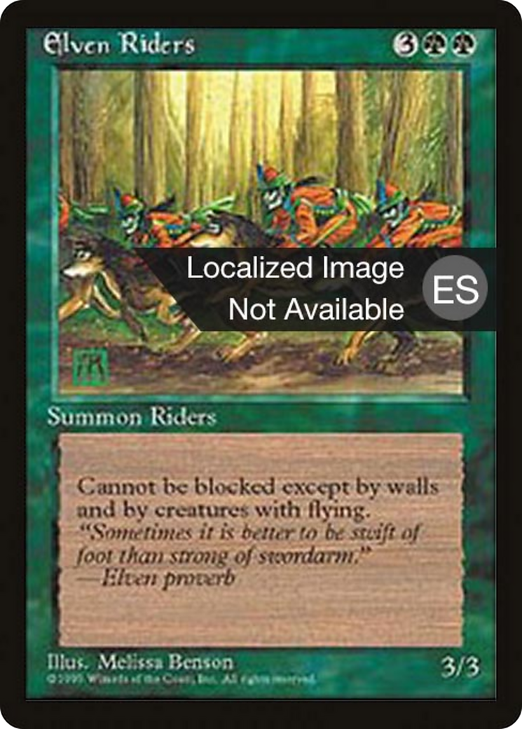 Elven Riders (4BB-242) [Fourth Edition Foreign Black Border]