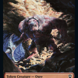 Boar // Ogre Double-Sided Token [Commander Legends: Battle for Baldur's Gate Tokens]