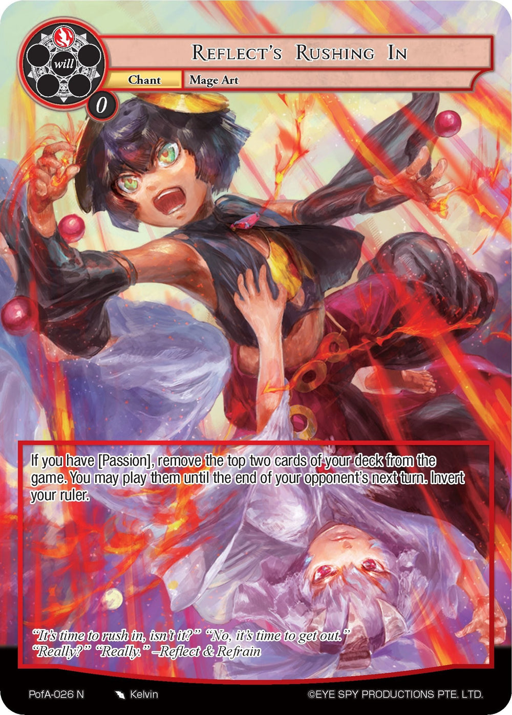 Reflect's Rushing In (Full Art) (PofA-026) [Alice Origin IV: Prologue of Attoractia]