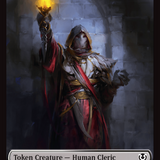 Demon // Human Cleric Double-Sided Token [Innistrad Remastered Tokens]