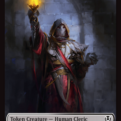 Demon // Human Cleric Double-Sided Token [Innistrad Remastered Tokens]