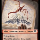 Smaug // Food (0023) Double-Sided Token (Surge Foil) [The Lord of the Rings: Tales of Middle-Earth Tokens]