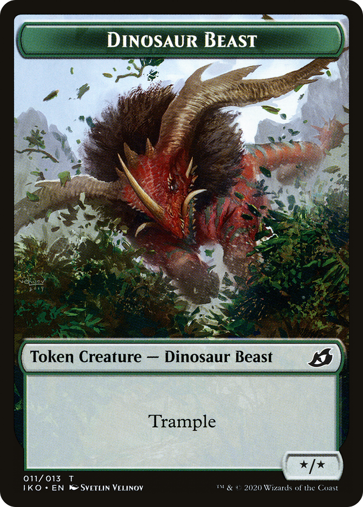 Dinosaur Beast (TIKO-011) [Ikoria: Lair of Behemoths Tokens]