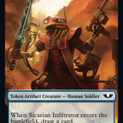 Soldier (003) // Sicarian Infiltrator Double-Sided Token [Warhammer 40,000 Tokens]