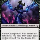 Champion of Wits // Warrior Double-Sided Token [Hour of Devastation Tokens]
