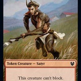 Satyr // Gold Double-Sided Token [Theros Beyond Death Tokens]