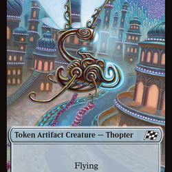 Thopter (0009) // Treasure Double-Sided Token [Aetherdrift Tokens]