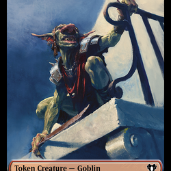 Saproling // Goblin Double-Sided Token [Commander Masters Tokens]