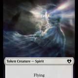 Spirit (0010) // Graveborn Double-Sided Token [Commander Masters Tokens]