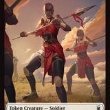 Goat // Soldier Double-Sided Token (Surge Foil) [Marvel Super Heroes Commander Tokens]