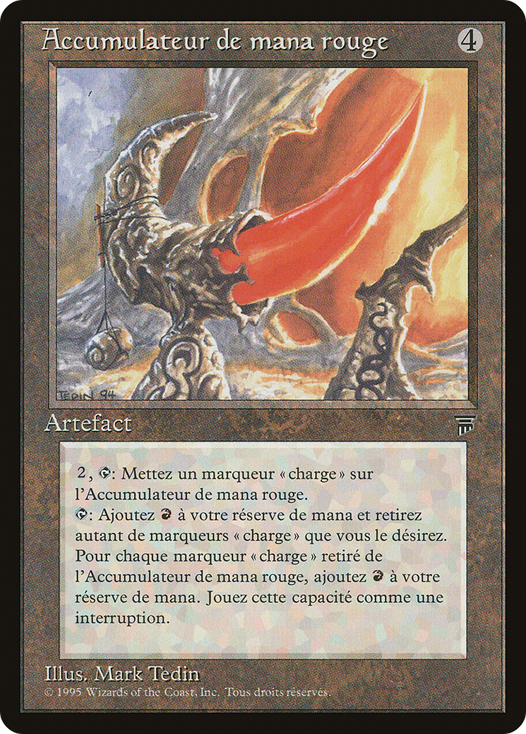 Red Mana Battery (French) - "Accumulateur de mana rogue" (REN-155) [Renaissance]