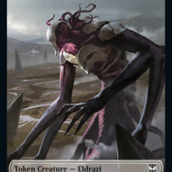 Eldrazi // Human Soldier Double-Sided Token [Streets of New Capenna Commander Tokens]